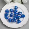 Dingyi K23 Luna Fría Corazón Colorido Cuentas de Resina Electrochapado de Alto Brillo Agujero Recto Cuentas Sueltas DIY Cadena de Teléfono Móvil Accesorios de Joyería