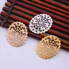 Suporte de flor de cor de cobre puro que retém a cor 36*45mm latão requintado grampo de cabelo oco acessórios de cabelo passo balanço material de produção acessórios