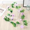 Yilun Flor 45 Trepadeiras Artificiais de Rosa para Decoração de Arco de Casamento e Casa, Trepadeiras Artificiais de Peônia para Arranjo Interno
