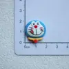 Brillante Dibujo Animado Cabeza de Gato Azul Resina Joyería Accesorios Accesorios para el Cabello de Niños Pasador Material Caja de Almacenamiento Parche Adhesivo para Refrigerador