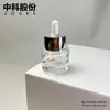 Explosões criativas 15ml30ml50ml Garrafa de vidro cosmético cilíndrica de fundo grosso Pequeno lote de aromaterapia conta-gotas engarrafado