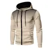 2026 Amazon Outono/Inverno Nova Moda Masculina Casual Cardigan de Bolinhas Moletom com Capuz Roupas Masculinas Conjunto Atacado