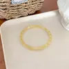 Nuevo brazalete de resina con diseño de onda de agua y macarrón transfronterizo, brazalete delgado de ojo de gato, pulsera rígida exquisita, accesorio de joyería para mujer