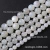Cast Ming trade 6A Pedra da Lua Branca Natural contas soltas Pedra da Lua creme contas redondas acessórios Joias de miçangas DIY