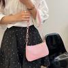 2023 Verão Nova Chegada Coreano Axila Bolsa Simples Casual Bolsa de Ombro Retro Bolsa de Mão Moda Commuter Crescent Bag
