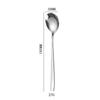 Cuchara Tenedor Acero Inoxidable 304 Estilo Coreano Estilo ins Vajilla Celebridad de Internet Valor de Color Alto Hogar Mango Largo Cuchara Tenedor Engrosado