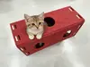 Túnel e Ninho Multifuncional para Gatos, Pode Ser Usado para Deitar e Brincar, Passagem em Túnel para Pets, Brinquedo Interativo para Gatos Aliviarem o Tédio