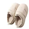 Pantuflas de Algodón Impermeables para Mujer 2026 Nuevo Otoño Invierno para Interiores Hogar Antideslizantes de Felpa Terciopelo Cálidas Pantuflas de Algodón para Mujer