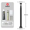 Batente de Porta Estendido Invisível de Aço Inoxidável Sem Furos Sucção Magnética Forte na Parede Topo da Porta Para-choque de Porta de Banheiro Batente de Porta Anti-Colisão Sucção no Chão