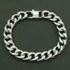 Estilo Ins Lujo Ligero Acero Inoxidable Brillante Cadena Cubana Pulsera Hipster Discoteca Calle Disco Pulsera de Personalidad Pulsera