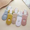 Meias Invisíveis de Agulha Dupla Haibaina Nova Coleção Primavera/Verão 2026 Estilo Japonês Listra Vertical Boca Rasa Silicone Cor de Doce Meias Femininas