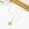 Nuevo Collar de Acero de Titanio Europeo y Americano de Venta Caliente Transfronterizo para Mujer Ins Chapado en Oro Plata Colgante Bicolor Moda Elegante Venta Directa de Fábrica