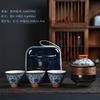 Geyao pintado à mão Suíte Tea Set terno Portable Express Cup One Pot Three Cups Company Reunião Anual Business Celebration Gift
