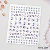 Maquiagem para olhos de performance infantil diamante gota d'água diamante diamante quebrado diamante lágrima autoadesivo cor mágica estrela lua diamante strass facial