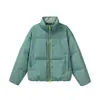 Chamarra de Plumón de Pato Blanco Fluffy 90 Black Fleet Unisex Diseño Otoño/Invierno 2025 Cuello Alto Abrigo Holgado