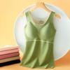 Oxigenado 2.0 veludo sem costura colete térmico feminino veludo acolchoado close-fitting aquecimento cueca novo colete com almofada peitoral