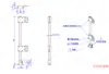 Montaje Universal Estándar Optoelectrónico Ajustable para Sensor 25.4mm Nylon Aleación de Aluminio Acero Inoxidable