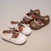 Zapatos coreanos de primavera 2026 para niñas pequeñas, Zapatos Mary Jane, Zapatos de piel, Zapatos de princesa de suela blanda para bebés