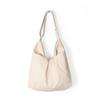 Bolso Cruzado de Lona y PU Original de Diseño de Nicho Dongdaemun Estilo Coreano Casual Simple Tipo Cubo para Mujer, Versátil para el Trabajo