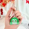 Chaveiro de desenho animado de animal marinho transfronteiriço, borracha macia de PVC, pingente de mundo subaquático, acessório para chave de carro, pequeno presente