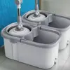 Cubo Fregona para Uso Doméstico, Cubo Centrifugador, Herramienta de Limpieza de Suelos, Limpieza de un Solo Barrido, Fregona sin Manos, Cubo Fregona Giratorio, Fregona Centrifugadora