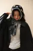 Bufanda Pequeña de Punto con Lunares Personalizada Estilo Coreano para Mujer en Moda Otoño e Invierno Diseño de Moda Cierre de Cordones Protección para los Dedos Orejeras