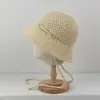 Sombrero de Pescador Liso Versátil de Color Sólido para Primavera y Verano para Mujer, Estilo Japonés, Para Adelgazar el Rostro, Sombrero de Protección Solar para Actividades al Aire Libre