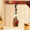 Yiming Xianyuan Sandalwood Elefante Corrente de Celular Pingente Chaveiro de Carro Pingente Esculpido Presente Fofo para Homens e Mulheres