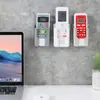 Caja de Almacenamiento sin Agujeros para Control Remoto de Aire Acondicionado, TV, Teléfono Móvil Caja de Almacenamiento de Baño Hogar Caja de Almacenamiento Fija en Pared