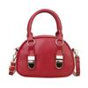 Xiaozhong Bolsa de Boliche Portátil para Mujer 2025 Nueva Moda Primavera-Verano Bolso Shell con Textura Bolso Pequeño Cruzado de Moda