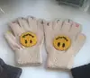 Guantes de Invierno para Bebé Estilo Coreano Cinco Dedos Alta Elasticidad Cálidos Guantes con Dedos Sonrientes 3-8 Años