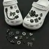 Corrente dourada girassol rosa compatível com Crocs luxo leve strass acessórios DIY flor de sapato decoração removível atacado fivela de sapato