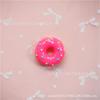 Simulação Grande Morango Donut DIY Creme Telefone Caso Material Chaveiro Pingente Acessórios de Jóias