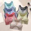 Sujetador Deportivo Clásico de Cuello Redondo, Cómodo y Amigable con la Piel, Ajustado, Espalda Hermosa, Transpirable, Absorbente de Impactos y Antivibración para Mujer al por Mayor