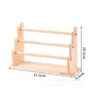 Soporte de Exhibición Multifuncional de Pulseras de Madera Maciza, Estante de Almacenamiento de Pulseras con Múltiples Compartimentos, Soporte de Exhibición de Accesorios para Joyería, En Stock