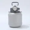 Taza térmica de acero inoxidable 316 para barril tonificador, hervidor de fitness, taza portátil para exteriores, gran capacidad, taza con pajilla, doble bebida