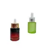 Frasco Redondo Reto de Fundo Grosso de 30ml, Frasco com Tampa Conta-gotas para Óleo Essencial, Frasco para Essência, Frasco Conta-gotas para Líquido Original, Material de Embalagem Cosmética