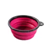 Cuenco plegable para teñir el cabello en peluquerías, herramienta para teñirlo, mango portátil, recipiente de silicona para aceite de hornear.