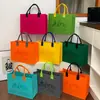 Bolsa Tote de Feltro Grande Capacidade Feminina Logo Personalizado Abertura de Loja Negócios Promoção da Empresa Sacola de Presente Publicitária Atacado