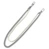 Cadena de Cintura Punk Sexy Europea y Americana, Cadena Corporal de Metal para Jeans, Cadena de Pantalones Doble Capa Retro Cool de Perlas para Hombres y Mujeres