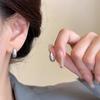 Pendientes de gota de agua tipo C, estilo coreano, sencillos, de alta gama, de moda, con nicho esmerilado, para uso diario, joyería para todas las ocasiones.