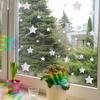 LSK102 puertas y ventanas de cristal de estrella láser pegatinas de pared DIY gratuitas fondo de hogar embellecedor pegatinas para ventanas autoadhesivas