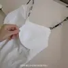 Chaleco Fresco de Seda de Hielo Dopamina de Verano para Mujer de Longitud Media con Sensación Fresca con Almohadilla en el Pecho Ropa Interior sin Rozaduras Hermoso Espalda con Tirantes Top