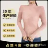 Nuevo Suéter Básico de Cuello Alto Medio Transfronterizo Otoño e Invierno para Mujer, Tejido de Punto Ajustado de Manga Larga de Cuello Medio, Color Sólido para el Trabajo