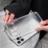 Funda para teléfono móvil con rayas transparentes sencillas, adecuada para iPhone 15 Pro Max, resistente a caídas, 14 Pro Max, nuevo 13/12, gama alta 11