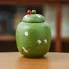 Bote de Cerámica para Té para Guardar Hojas de Té con Accesorios de Té de Alta Gama para Almacenamiento de Té