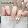 Accesorios para Uñas de Moño Celebridad de Internet Lujo Ligero Estilo Ins Resina Tridimensional Lazo DIY Accesorios para Uñas de Otoño e Invierno