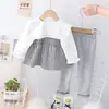 Conjunto de Verano para Bebé Niña 2023 Ropa y Pantalones Infantiles Modernos Estilo Coreano Pequeño Conjunto Estilo Chanel para Niñas