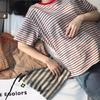 2025 Verano Nueva Camiseta de Manga Corta a Rayas para Mujer Estilo Coreano Camiseta Básica Top de Estudiante para Mujer Ropa de Mujer Venta al por Mayor para Comercio Exterior