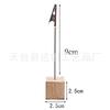 Color madera de pino moderno simple clip para múltiples notas clip de cocodrilo de hierro soporte para mensajes clip creativo para fotos tarjeta de presentación de madera
